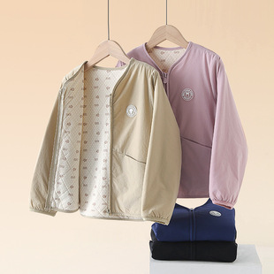 男童女童棉衣内胆校服神器夹棉轻薄保暖中大童秋冬款宽松拉链棉袄
