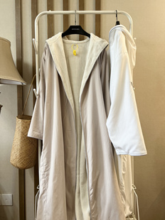 W酒店浴袍女春秋男女浴袍五星级酒店超细纤维气质情侣浴袍