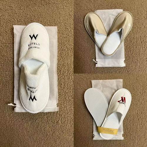 奢牌内绒防滑厚底五星级酒店拖鞋