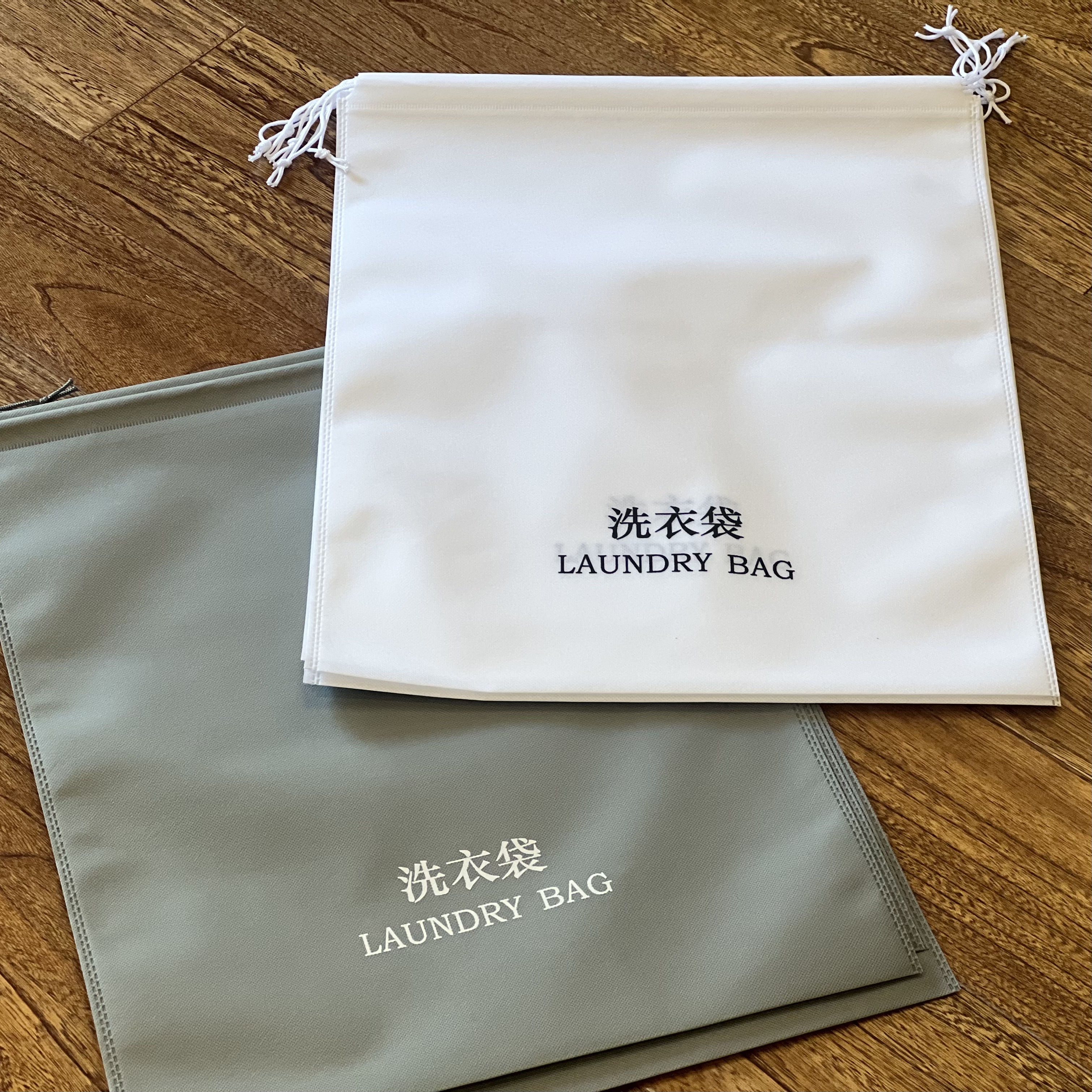 酒店无纺布抽绳束口洗衣袋定制