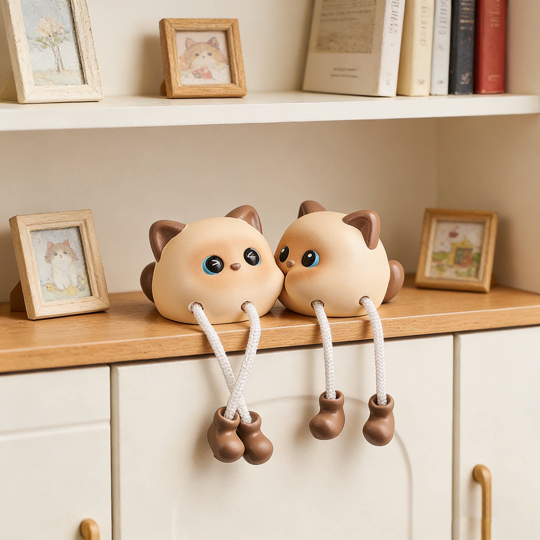 客厅玄关置物架洞洞板吊脚娃娃摆件装饰品电视柜墙上创意可爱家居