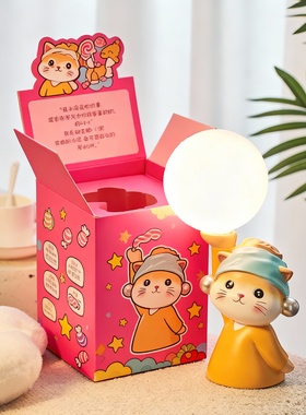 卡通猫咪小夜灯桌面摆件