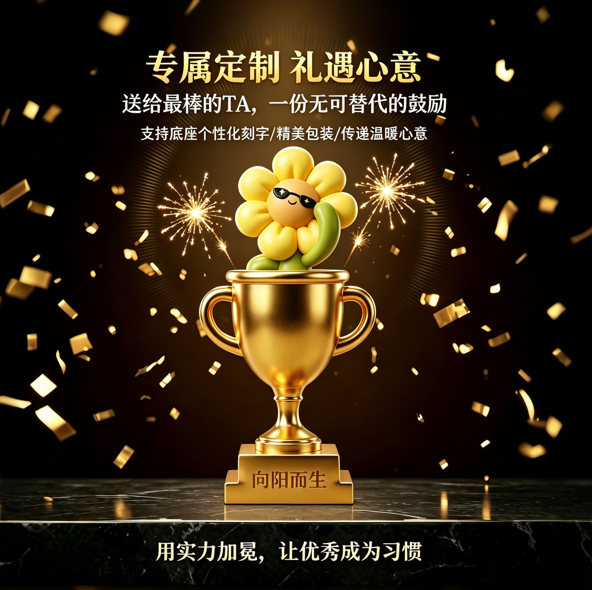 【一举夺魁定制奖杯礼物】图片