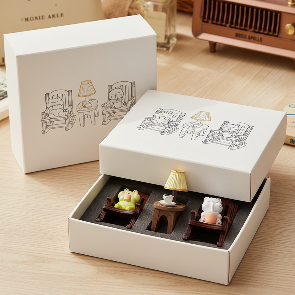 软萌治愈系卡通动物桌面摆件