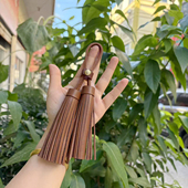 新款 女包手工真皮流苏包包挂件配饰钥匙手机挂件车吊坠挂饰糖果色