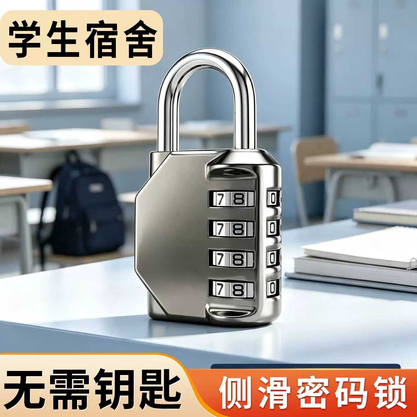 2026新款学生宿舍密码挂锁大学生储物柜子门锁行李箱家用防锈防盗