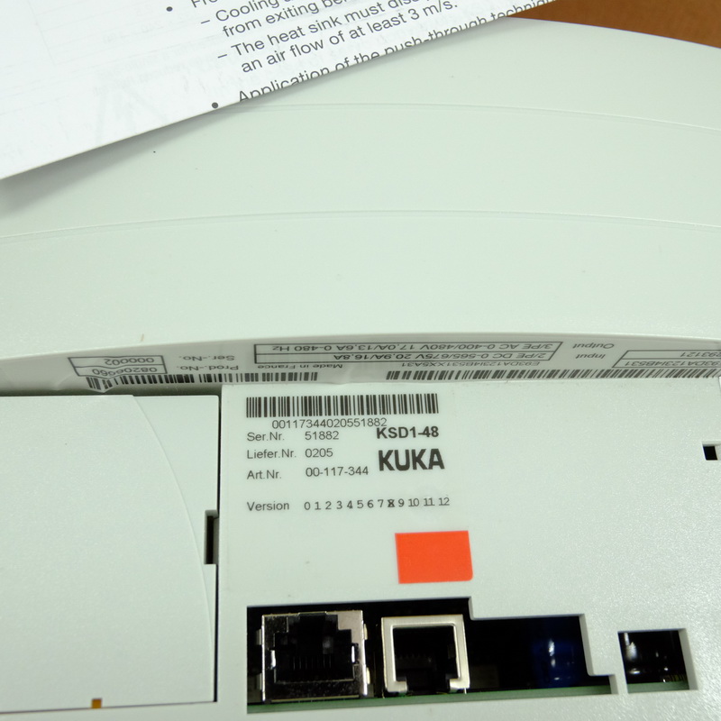 KUKA 00-117-344库卡全新伺服驱动器 KSD1-48 E93DA123I4B531议