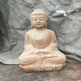 饰摆件中式 庭院复古佛像装 禅意花园小院名宿茶室阳台创意景观造景