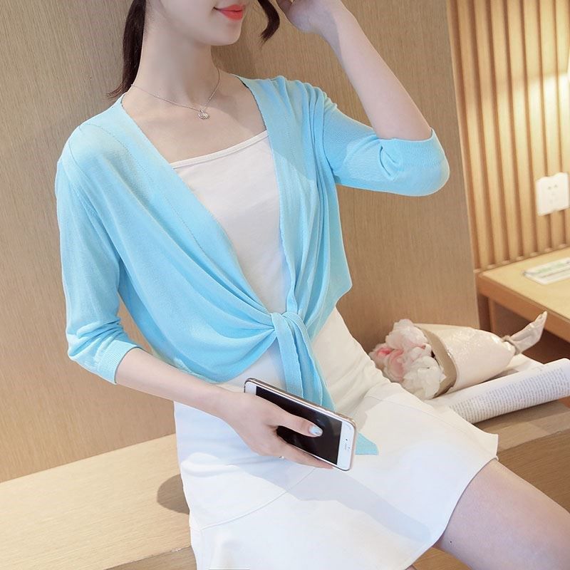 2019空调房披肩修身小外搭海滩时尚春秋宽松皮肩上衣游泳夏装夏款|ruв категории Женская одежда, шерстяной свитер - от Buy2taobao.com для оказания профессиональной услуги покупки агента Taobao