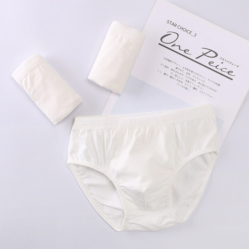 SIVICE男童纯棉内裤儿童舞蹈考级排练纯白三角裤男宝宝底裤一条装