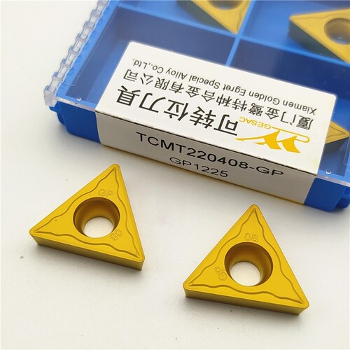 厦门正品锥孔数控车削刀片TCMT220408-GP GP1225钢件专用内孔