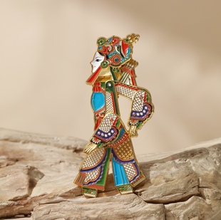 动态皮影冰箱贴文化创意礼品国风穆桂英孙悟空戏曲周边收藏礼物