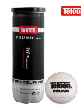 天龙白色网球pound-3温网定制3粒罐装封听比赛训练用球