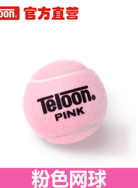 TELOON天龙粉色网球 女生女士初学进阶训练球PINK粉球手工DIY礼物