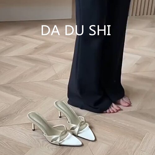 羊皮版·法式细跟交叉带