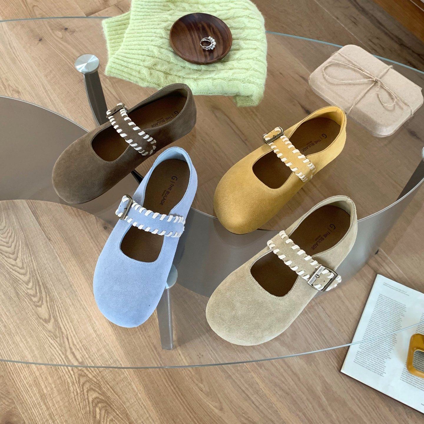 GeGèLV 韩版玛丽珍鞋女圆头内增高豆豆鞋2026新款百搭一字带单鞋,女鞋,毛毛鞋,淘宝优惠券,粉丝福利购,淘宝优惠卷