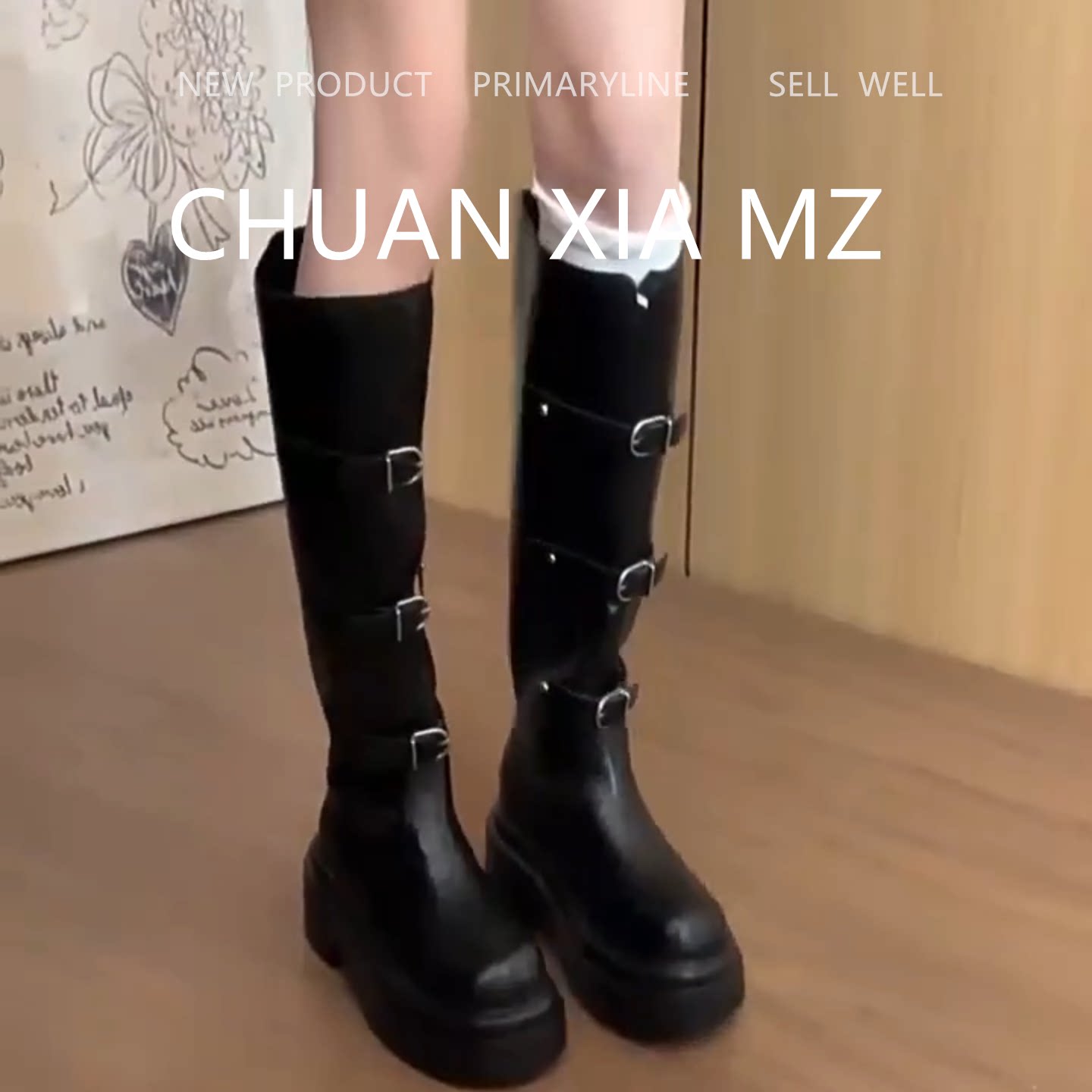 羊皮版！复古英伦风厚底