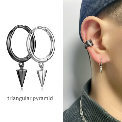 2021年新款纯银复古男女街头耳环