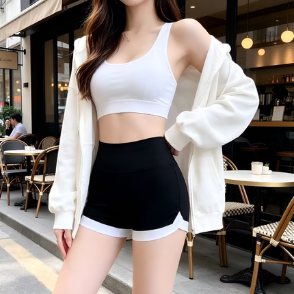 TijdZee鲨鱼裤女夏外穿薄款防走光安全裤健身瑜伽打底裤骑行短裤