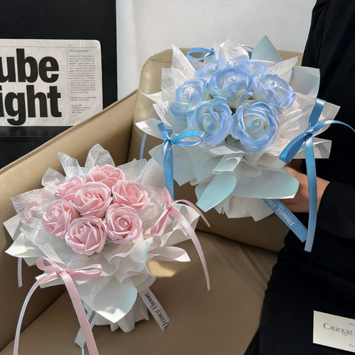 永生花迷你小花束玫瑰仿真花