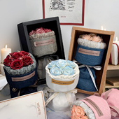 花束礼物永生花口袋花束玫瑰花情人节肥皂花小花束迷你花束干花