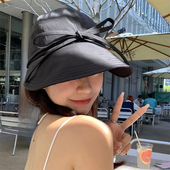 遮阳帽女夏防晒防紫外线2026新款 户外速干宽檐显脸小鸭舌帽大头围
