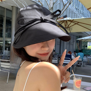 遮阳帽女夏防晒防紫外线2026新款户外速干宽檐显脸小鸭舌帽大头围