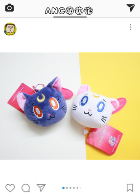 日本美少女战士毛绒猫咪玩偶挂件