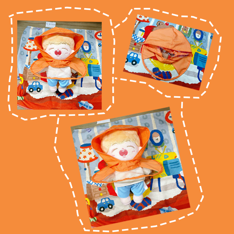 20cm棉花娃娃飞碟雨衣娃衣