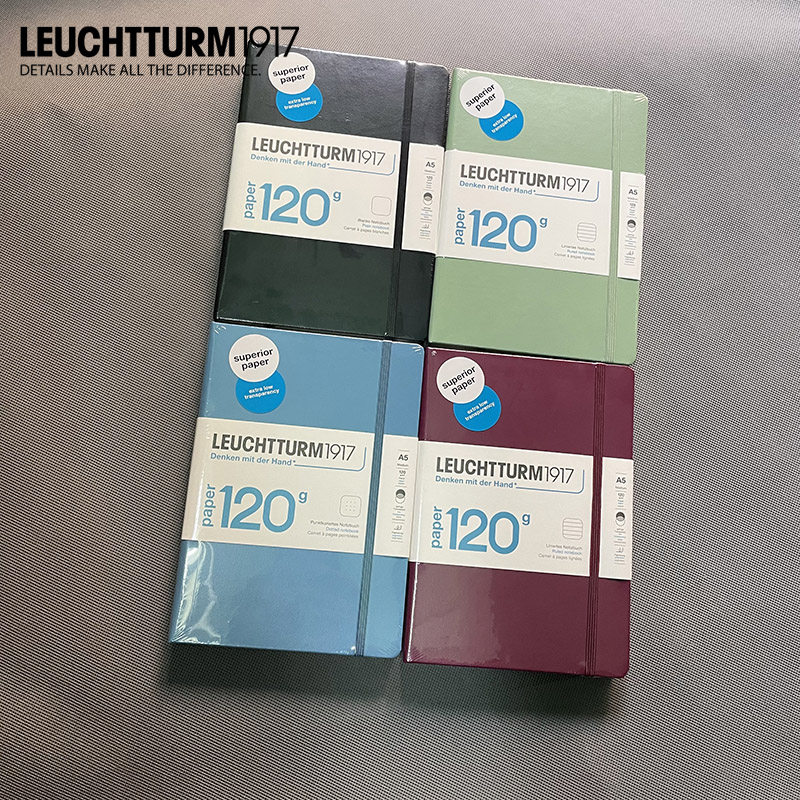 正品现货德国灯塔Leuchtturm1917笔记本A5纸张加厚120g系列记事本