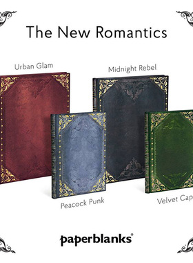 现货包邮paperblanks笔记本New Romantics典雅浪漫诗歌记事本复古