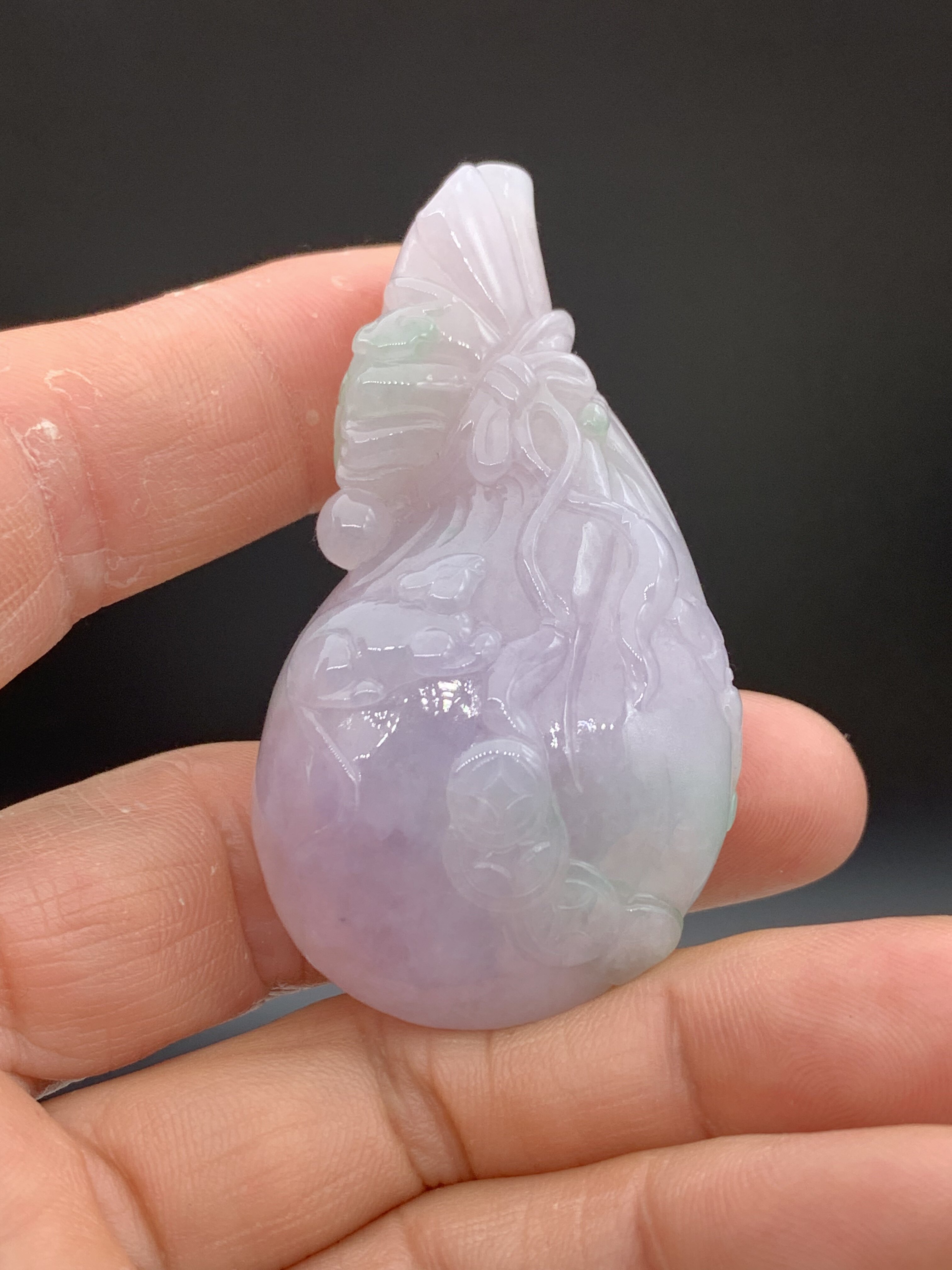 玉聚缘天然翡翠a货春带彩福袋老坑冰种挂件平安扣无事牌颈饰吊坠