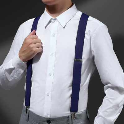 男士背带商务三夹西裤吊裤带