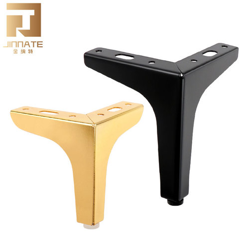 金纳特金属床头柜脚 三叉脚直角柜脚茶几脚 轻奢风格桌子支撑柱脚