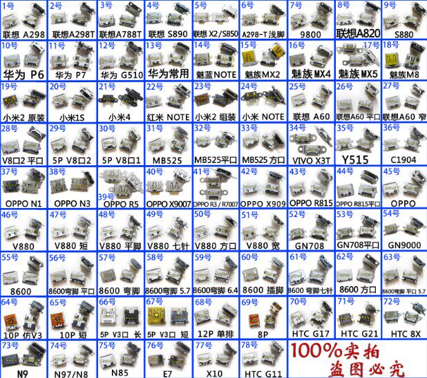 步步高国产通用尾插