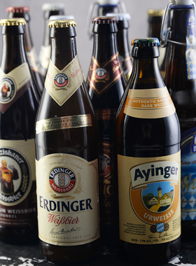 4瓶包邮 德国原装进口啤酒教士柏龙艾丁格艾英格猛士维森黑白啤酒