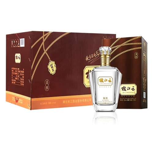 枝江大曲柔雅枝江王钻王42度整件礼盒配3个礼品袋