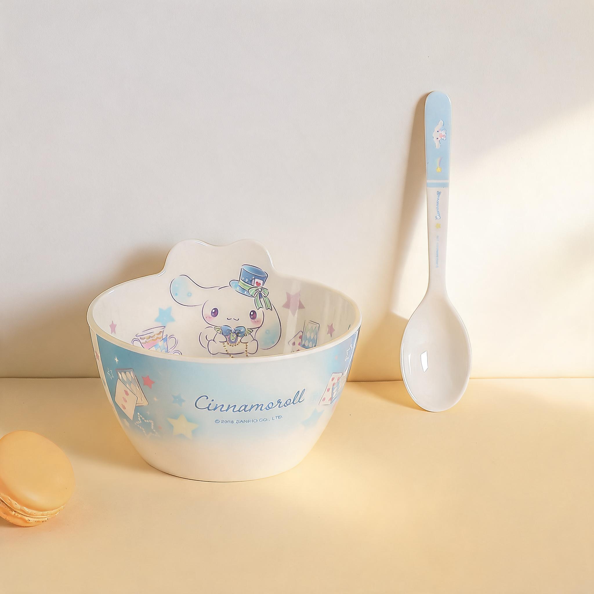 大耳狗造型碗婴幼儿童辅食碗卡通玉桂狗幼儿园吃饭碗勺子套装家用
