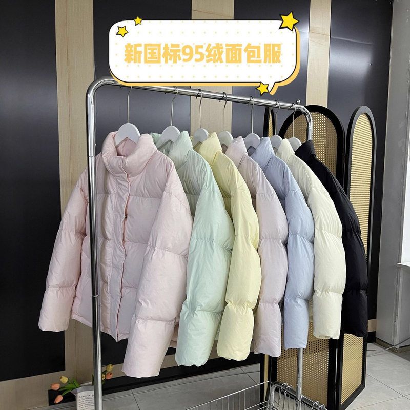 新国标95白鸭绒加厚短款立领羽羽绒服