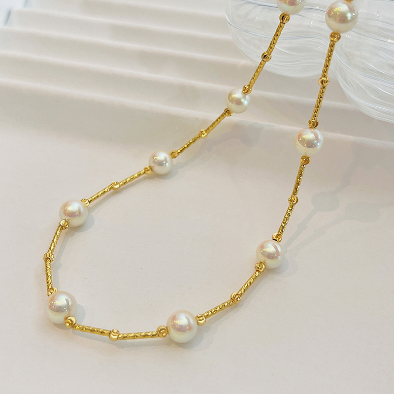 满天星akoya珍珠项链锁骨链