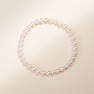 艺束弹力绳珍珠手链天然淡水2025新款爆款轻奢小众配饰女款小米珠