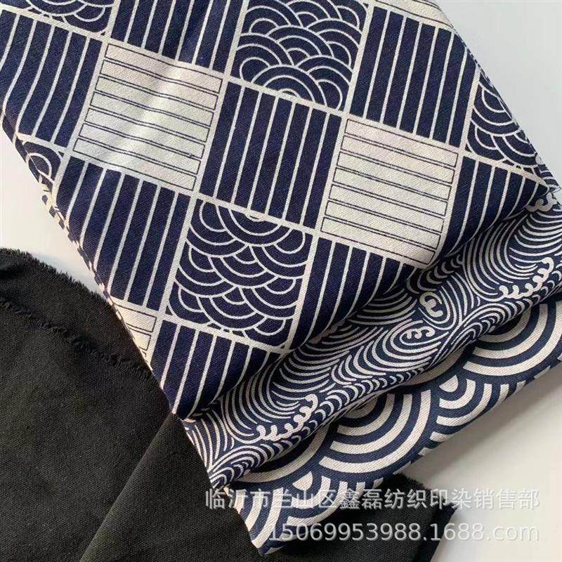 【厂家直供】DIY手工和风波麻布印花 箱包布 桌布装饰用布爆款,居家布艺,海绵垫/布料/面料/手工diy,淘宝优惠券,粉丝福利购,淘宝优惠卷