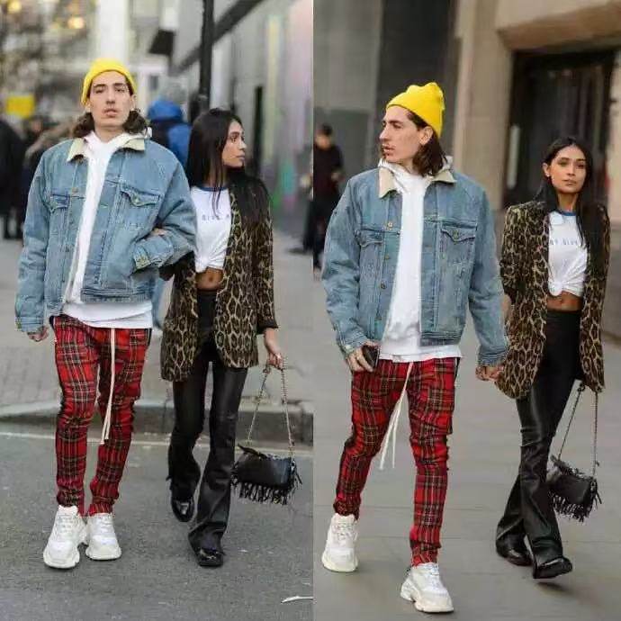 FO5th格子裤子加厚保暖