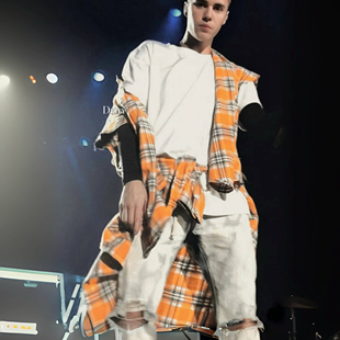 FOG 4th主线黄格子长袖衬衫高街比伯同款纯棉打底衫自主高品质