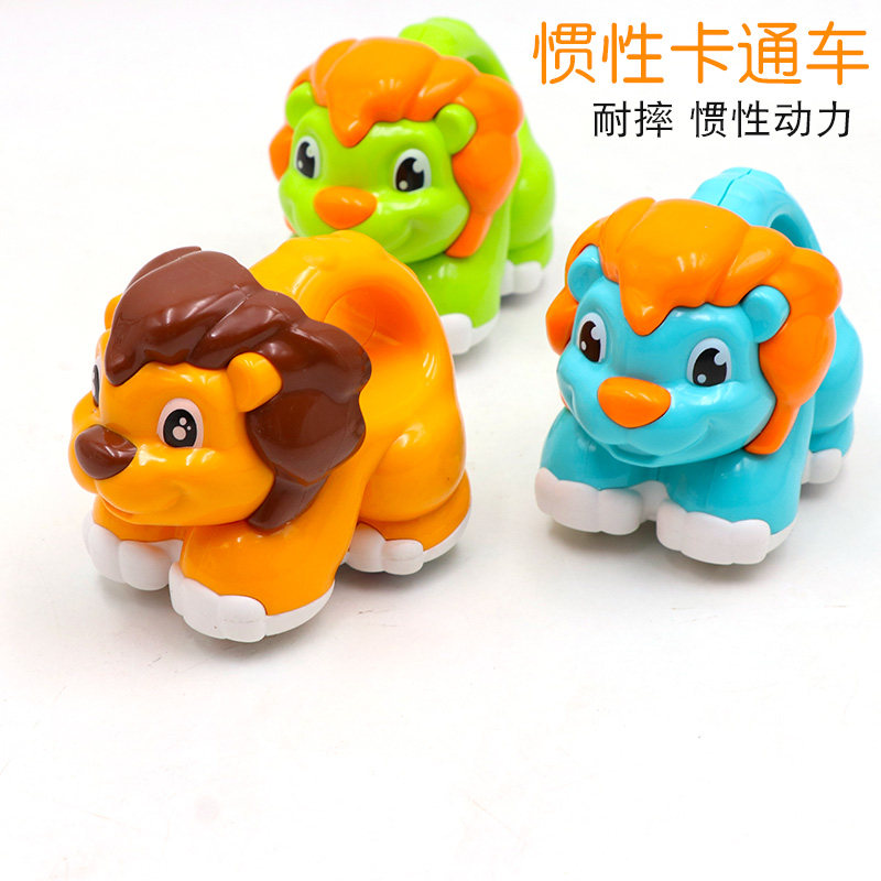 卡通惯性车回力小汽车狮子宝宝婴幼儿童玩具0-1-2-3周岁12个月