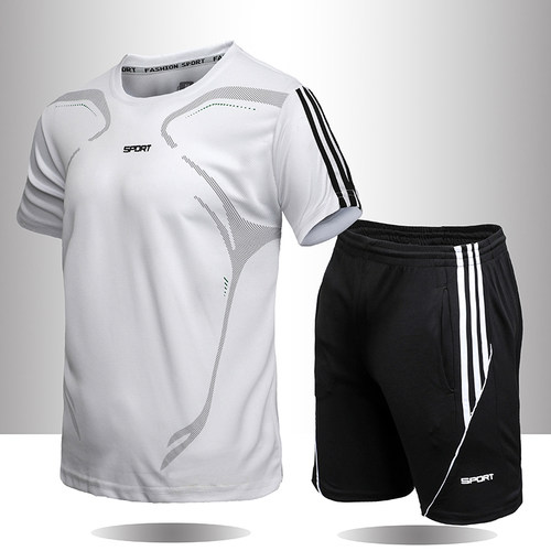 T Shirts + Shorts Summer Men Sport Set 2018T shirt suit man
