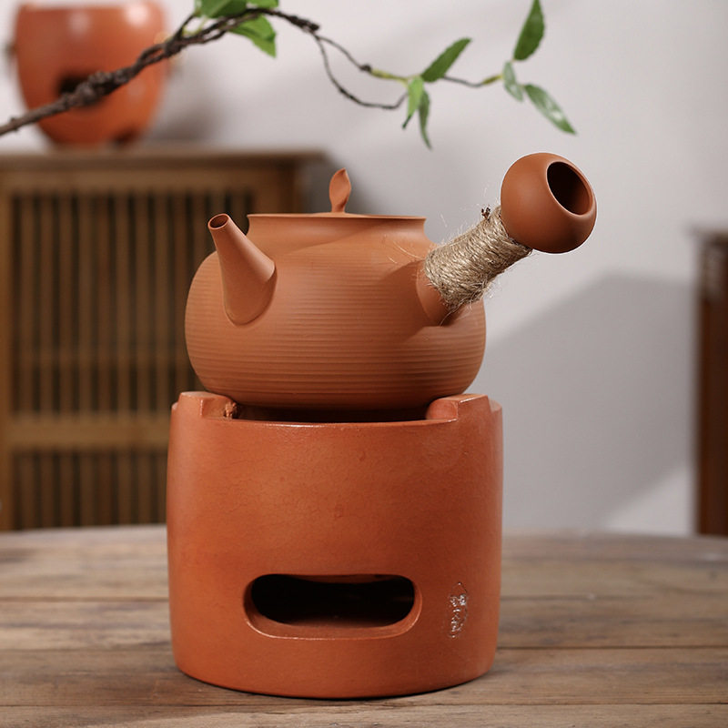 【陶潮文创】潮州砂铫烧水跳盖茶具鸡蛋黄叶子砂铫壶陶壶煮水煮茶,餐饮具,煮茶炉,淘宝优惠券,粉丝福利购,淘宝优惠卷