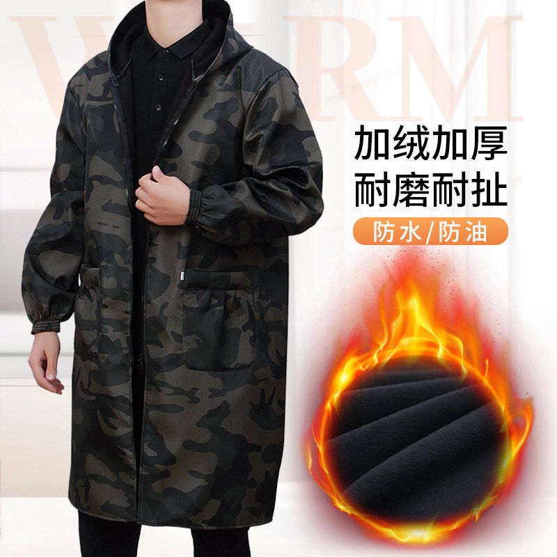 冬加绒男士加厚罩衣迷彩
