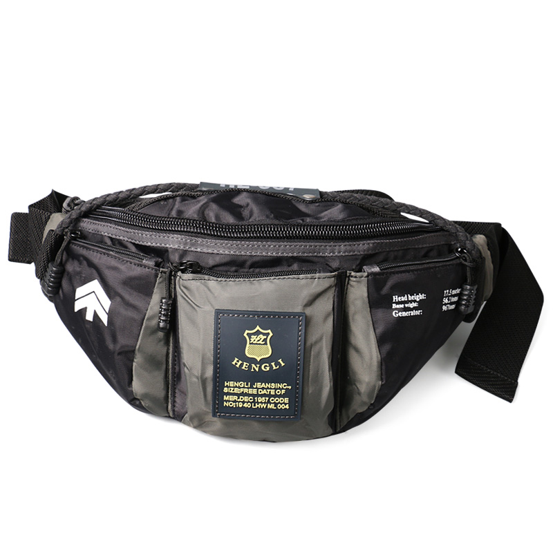 Ruil 牛津布腰包男士时尚休闲旅行手机包带多功能复古工具包男生