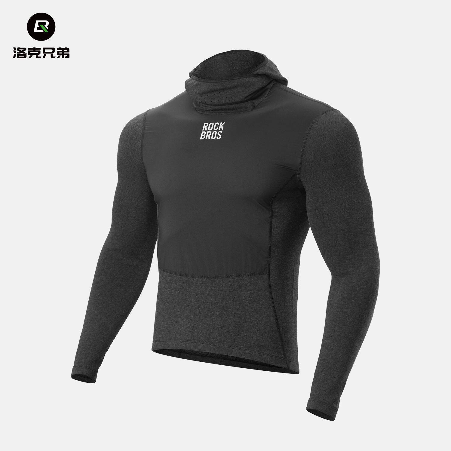洛克兄弟抓绒保暖骑行服男大码